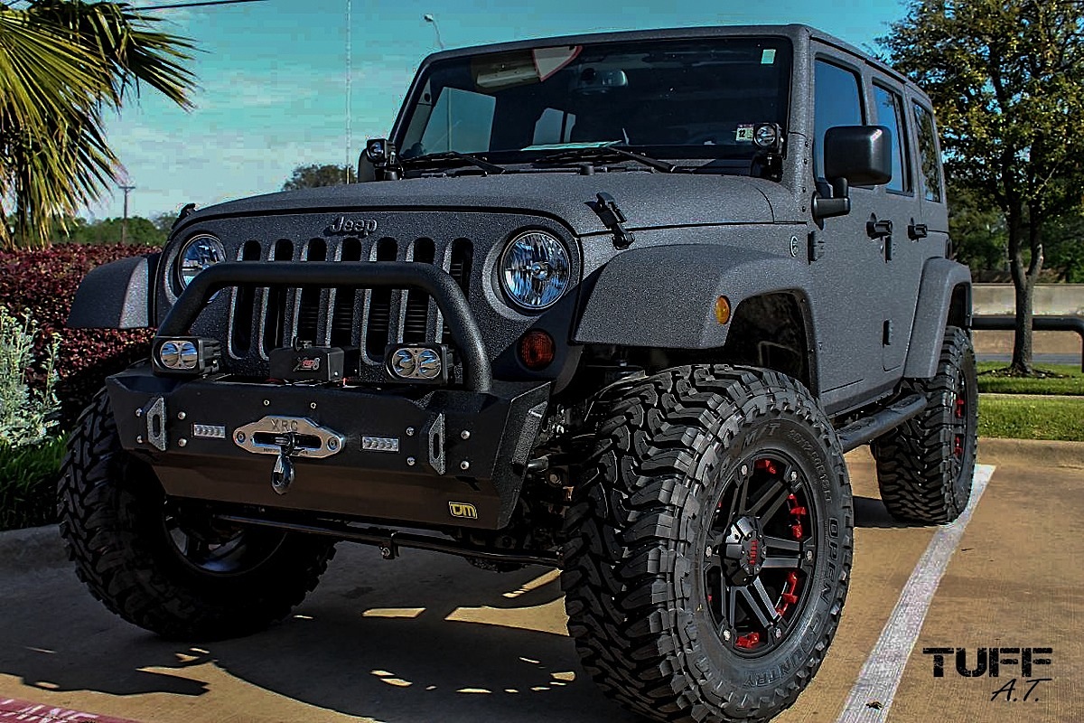 Car Jeep Wrangler on Tuff Off Road T01 Wheels California Wheels